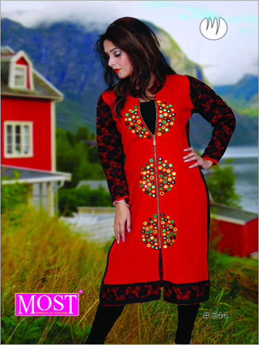 Embroidered Woolen Kurti