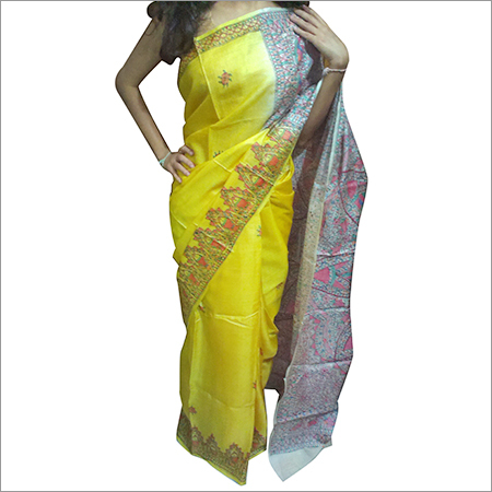 Ladies Madhubani Tussar Saree