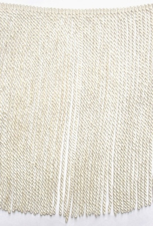 Bullion Fringe - Polyester, 16" Width, Off-White | Elegant Versatile Durable Trim for Garments and Home Furnishings