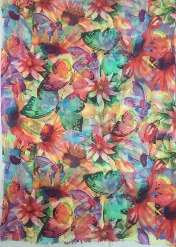 ultra fine wool digital print stole