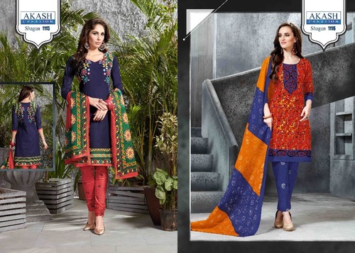 AKASH CREATION PRINTED DRESS MATERIAL