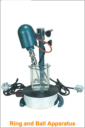 Glass & Metal Ring And Ball Apparatus