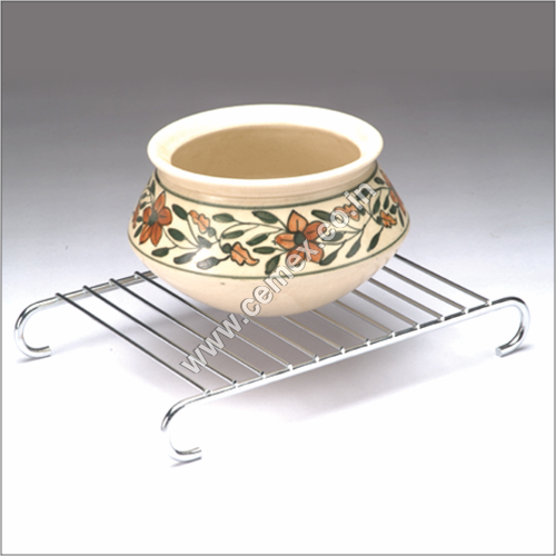 Stainless Steel Grid Pan and Hot Stand