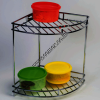 Stainless Steel Kitchen Double Round Corner