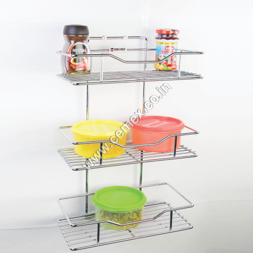Stainless Steel Kitchen Spice Rack Wall Mounting