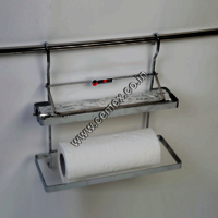 Stainless Steel Paper & Foil Holder with Cutter