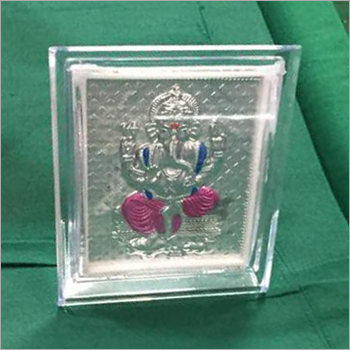 Silver Plated Acrylic Ganesh Frame