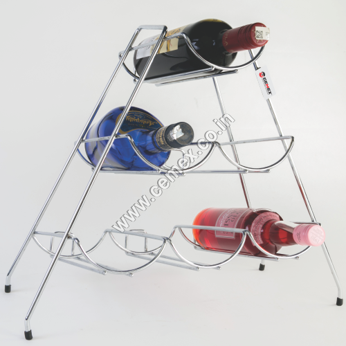 Stainless Steel 6 Bottle Bar Rack