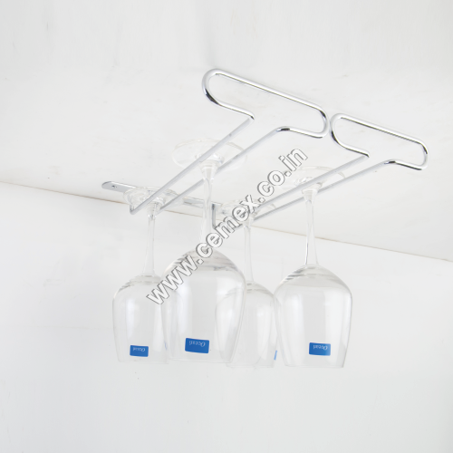 Stainless Steel Bar Glass Holder 2 Line