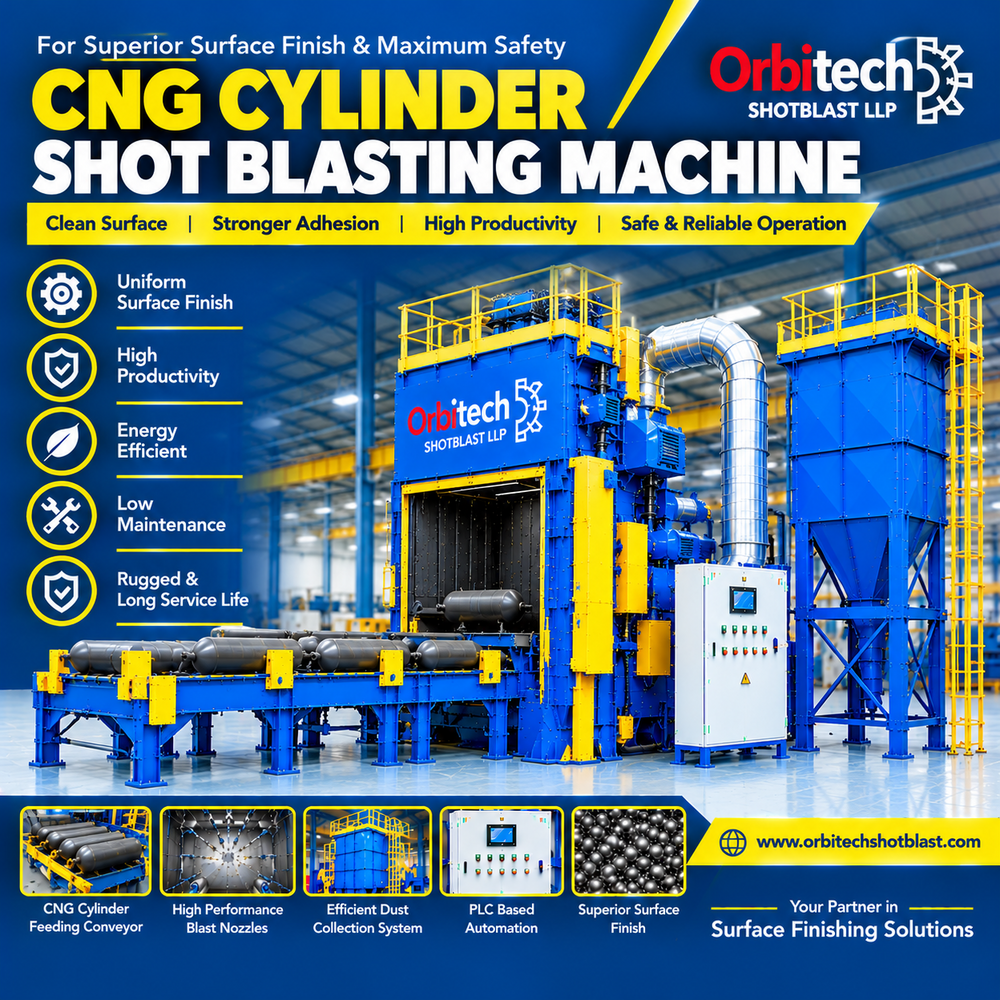 CNG Cylinder Shot Blasting Machine