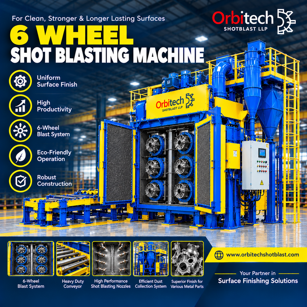 6 Wheel Shot Blasting Machine