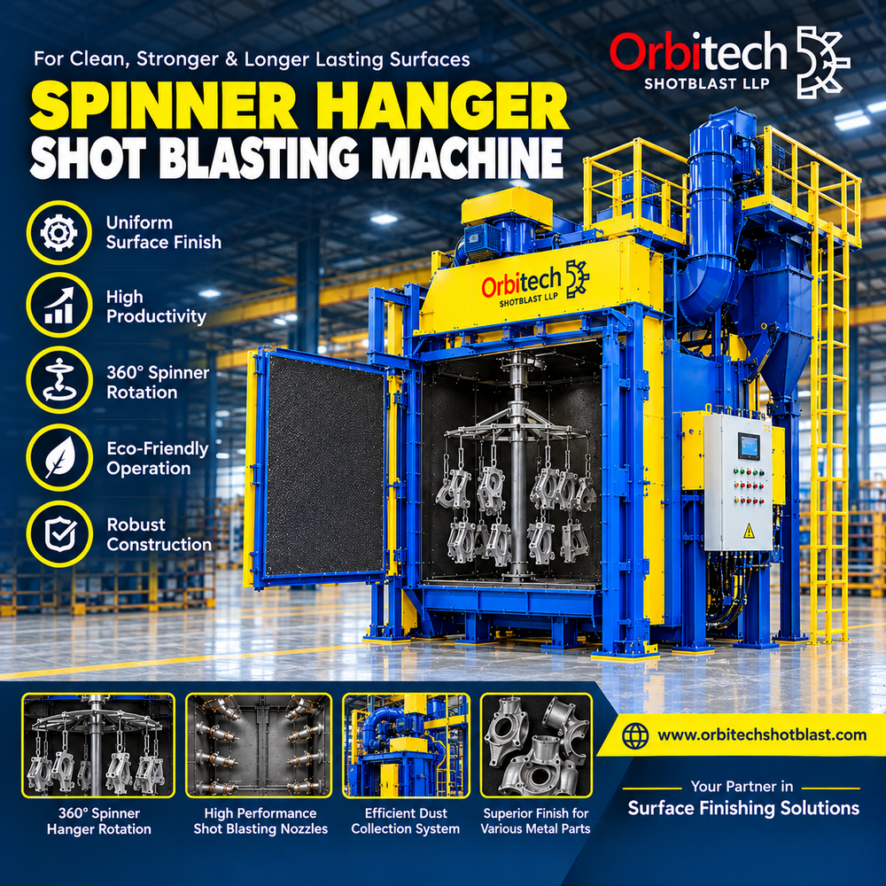 Spinner Hanger Shot Blasting Machine
