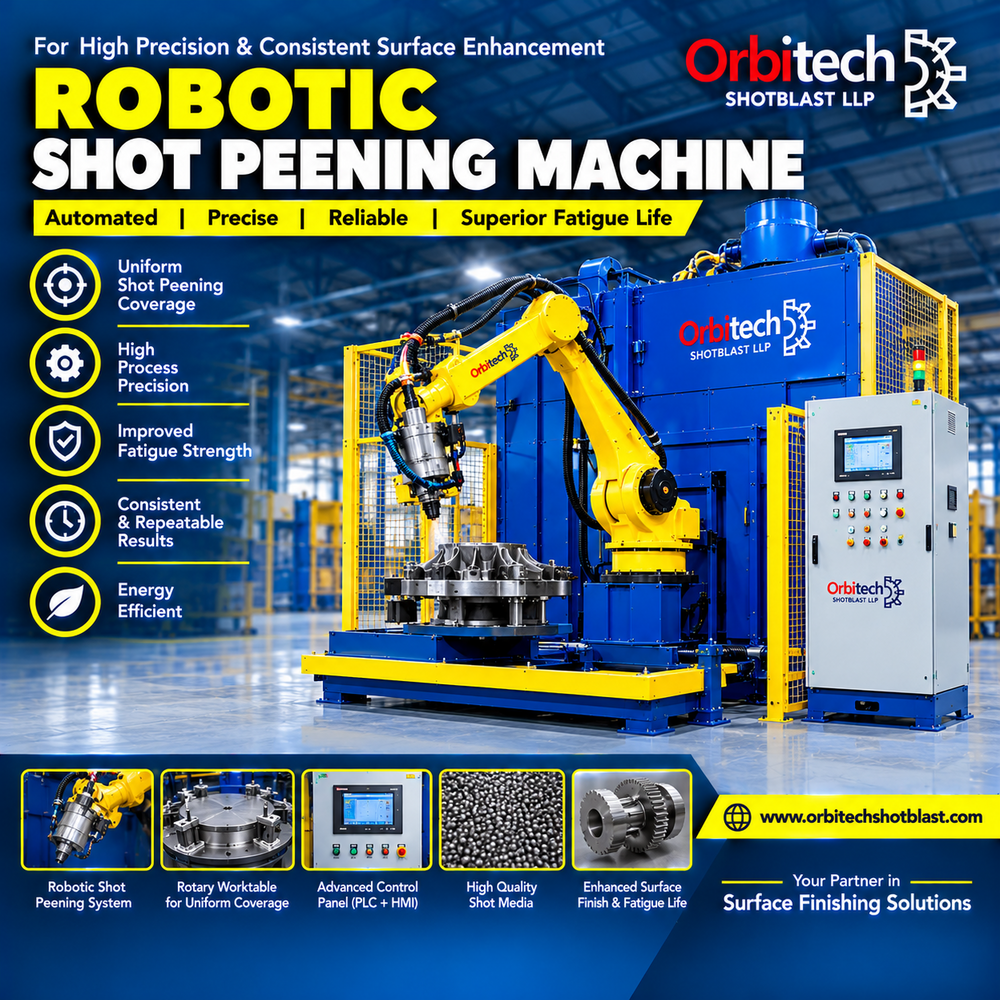 Robotic Shot Peening Machine