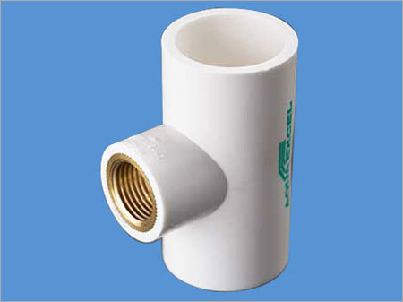 UPVC Brass Threaded White Tee UPVC Brass Threaded White Tee
