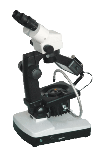 Stereo Microscope - Stainless Steel, 94x70x70 cm , White and Black Color, 220 Volt Power Supply