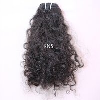 Natural Colour Black And Brown Curly Hair Extensions