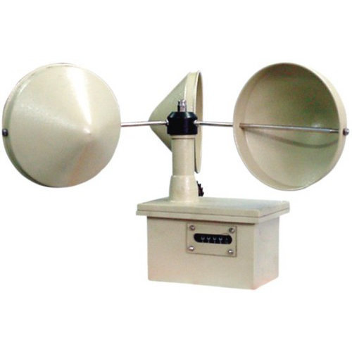 Robinson's Cup Anemometer - Plastic & Metal, 3.4 kg Weight with Built-in Flash Light for Accurate Direction Measurement