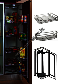 Stainless Steel Kitchen Pantry Unit