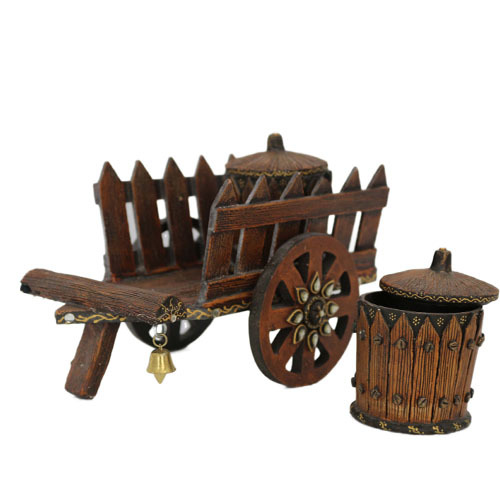Mdf Wood Wooden Cart Dry Fruit Box