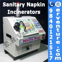 Sanitary Napkin Incinerator - Mild Steel, 11x11x8 Inches, White | Automatic Operation, Portable & Wall-Mountable, 1000 Watts Power