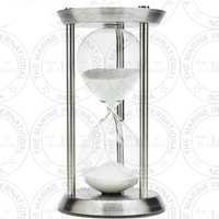Chrome Nautical Sand Timer (60 Min)