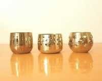 Antique Finish Brass & Copper Candle Cup