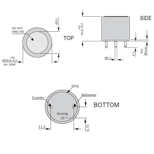 Chlorine Gas Sensor Accuracy: +/- 2  %