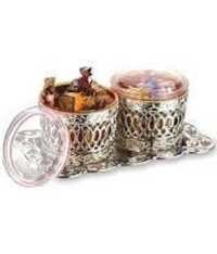 JARS SETS RISTA  silver (2 pc. With tray).