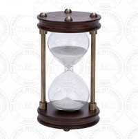 Antique Wooden Sand Timer (15 Min)