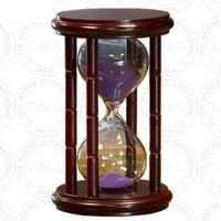 Cherry Hourglass Sand Timer With Purple Sand (15 Min)
