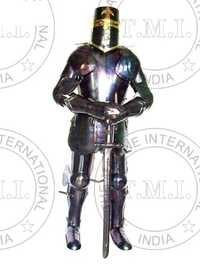 Antique Templar Full Suit Of Armour