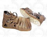 Roman Armour Leather Sandal