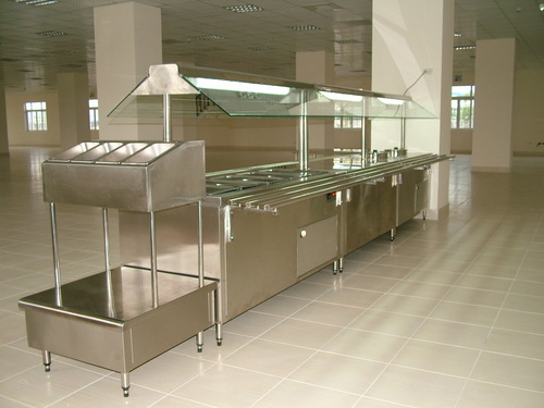 Bain Marie with Sneez Guard Canopy