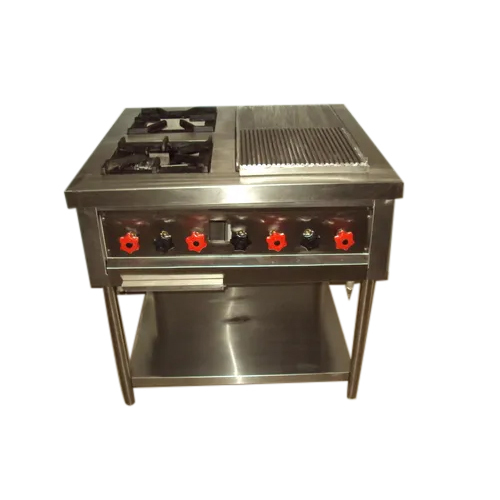 Two Burner Range With Griller - Color: Silver