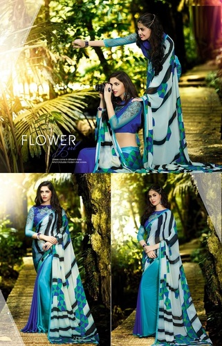 Blue Daily Wear Saree