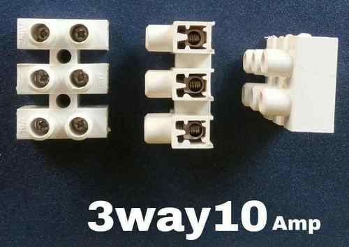 Connectors 3 way 10 Amps Terminal Block
