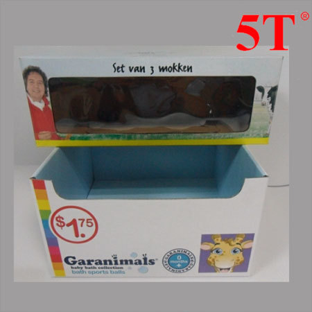 Printed Color Box - PVC Plastic with Clear Windows Rigid Structure CMYK or Pantone Printing Glossy or Matte Finish