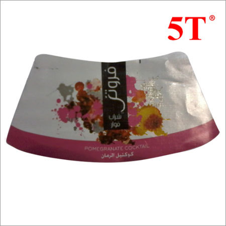 White & Red Personalized Print Sparkling Drink Bottle Labels