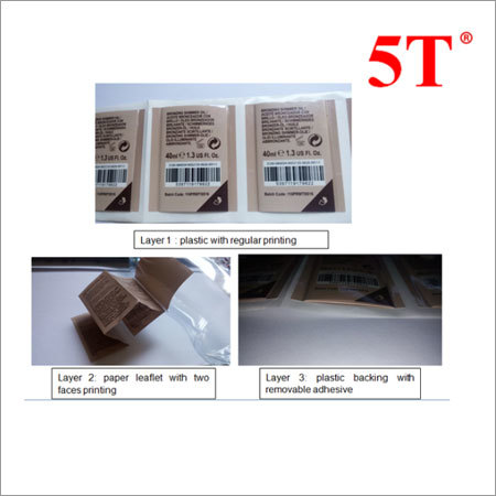 Cream Personalized Print Three Layer Label