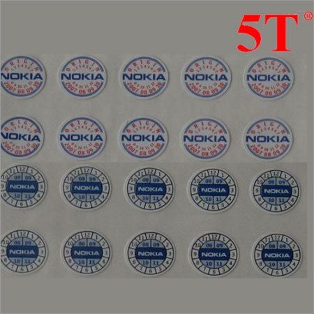 Easy Break Labels - Easy Break Paper Material, Round Adhesive Stickers | Available in Blue & Red, Strong Glue Power for One-Time Use