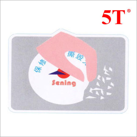 White & Blue Personalized Print Easy Break Labels