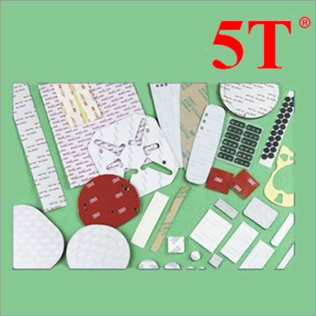 Green & White Electronics Die Cut Double Sided Adhesive Labels