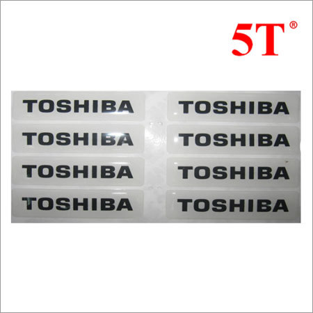 Black Grey Promotional 3D Epoxy Resin Stickers