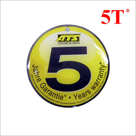 Yellow Glossy Epoxy Resin Hang Tags