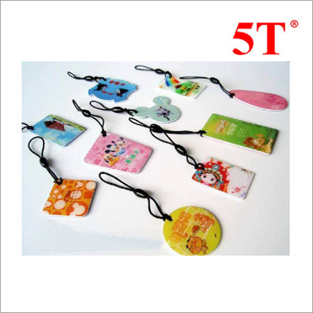 Blue Glossy Epoxy Resin Promotional Hang Tags