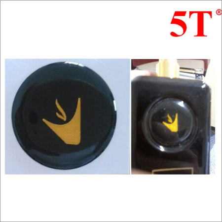 Black 3D Dome Stickers