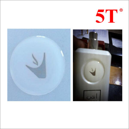 White 3D Dome Stickers For Perfume Bottle