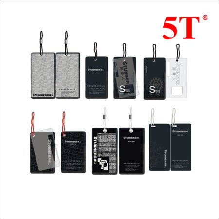 Black Customized Printed Hang Tag