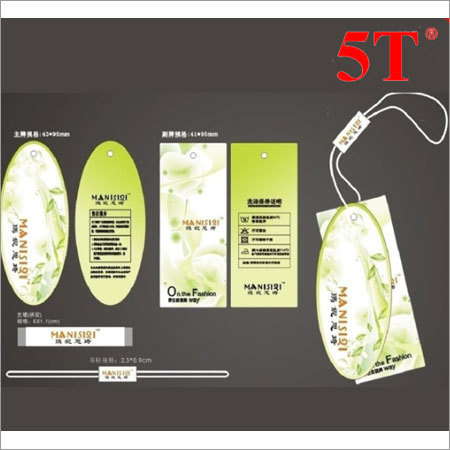 Green Printed Hang Tag