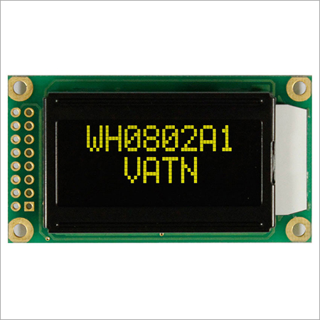 VATN LCD 8x2 with Highlight Yellow-Green LED Backlight